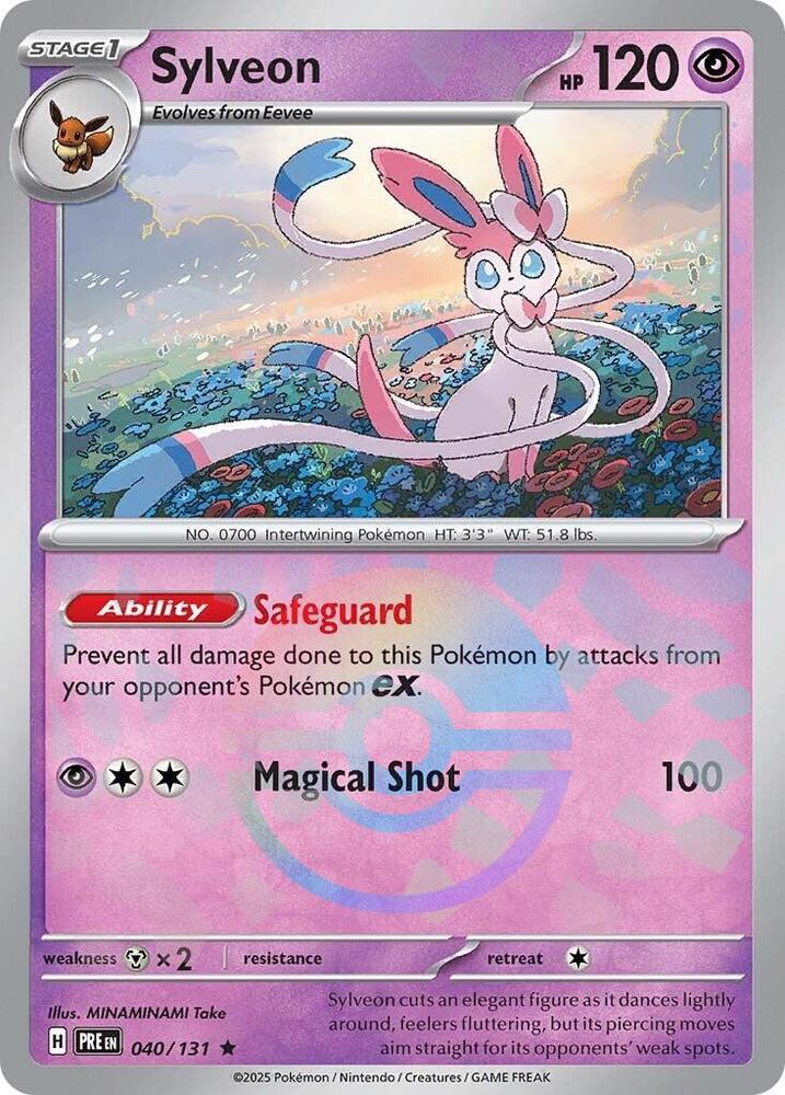 Sylveon (040/131) (Poke Ball Pattern) [Scarlet & Violet: Prismatic Evolutions] | I Want That Stuff Brandon