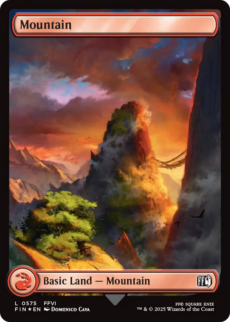Mountain (0575) (Surge Foil) [FINAL FANTASY] | I Want That Stuff Brandon