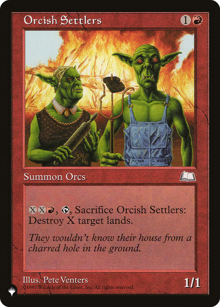 Orcish Settlers [The List Reprints] | I Want That Stuff Brandon