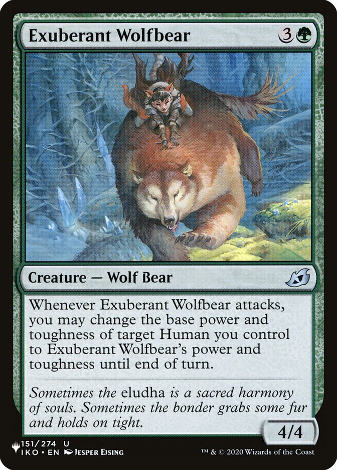 Exuberant Wolfbear [The List] | I Want That Stuff Brandon