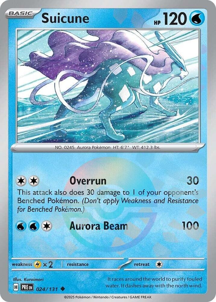 Suicune (024/131) (Poke Ball Pattern) [Scarlet & Violet: Prismatic Evolutions] | I Want That Stuff Brandon