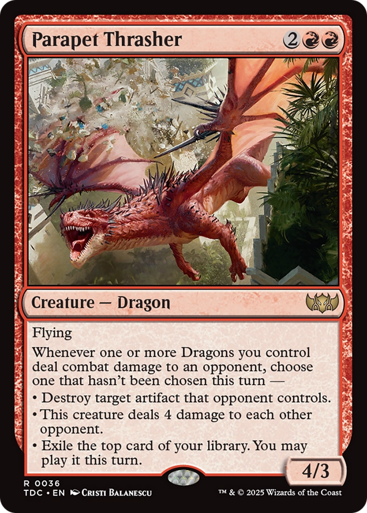 Parapet Thrasher [Tarkir: Dragonstorm Commander] | I Want That Stuff Brandon