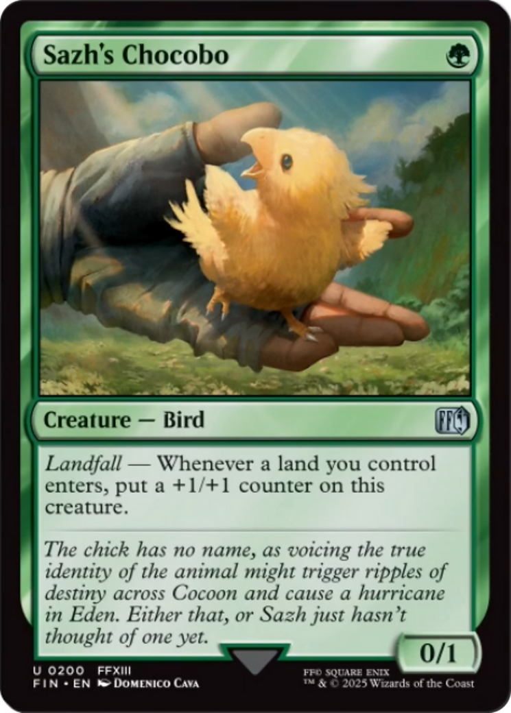 Sazh's Chocobo [FINAL FANTASY] | I Want That Stuff Brandon