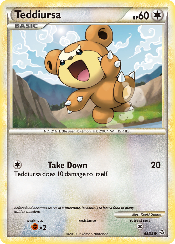 Teddiursa (65/95) [HeartGold & SoulSilver: Unleashed] | I Want That Stuff Brandon