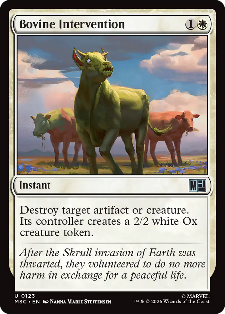Bovine Intervention (Surge Foil) [Marvel Super Heroes Commander] | I Want That Stuff Brandon
