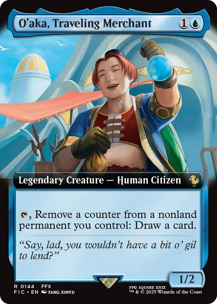 O'aka, Traveling Merchant (Extended Art) [FINAL FANTASY Commander] | I Want That Stuff Brandon