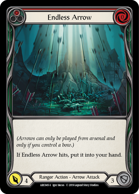 Endless Arrow [ARC045-S] (Arcane Rising)  1st Edition Normal | I Want That Stuff Brandon