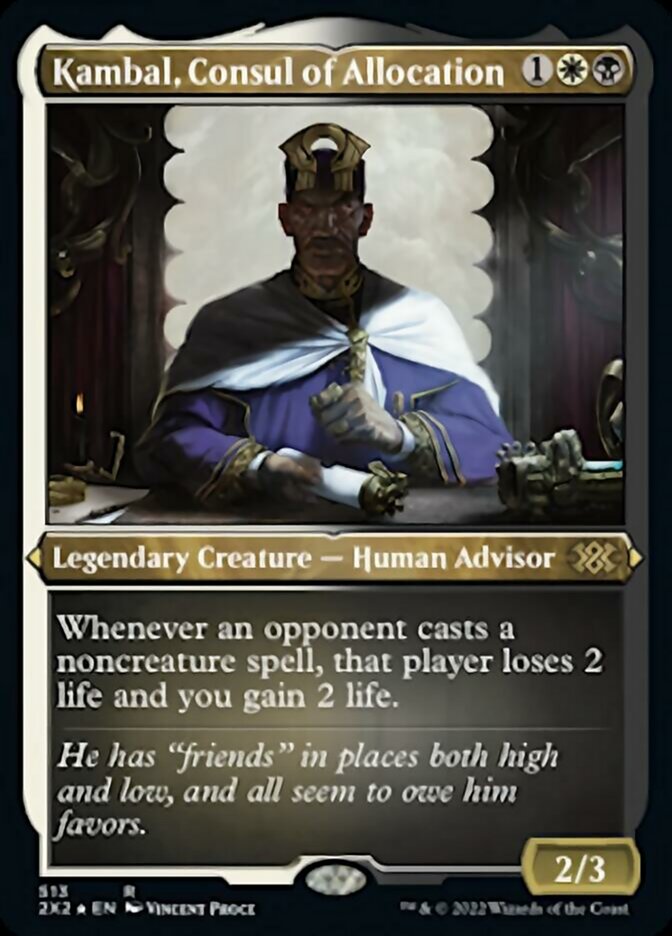 Kambal, Consul of Allocation (Foil Etched) [Double Masters 2022] | I Want That Stuff Brandon