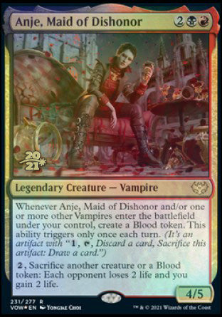 Anje, Maid of Dishonor [Innistrad: Crimson Vow Prerelease Promos] | I Want That Stuff Brandon