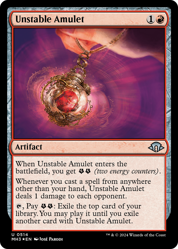 Unstable Amulet (Ripple Foil) [Modern Horizons 3] | I Want That Stuff Brandon