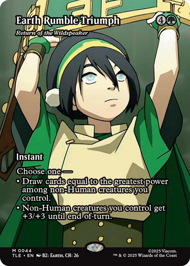 Earth Rumble Triumph - Return of the Wildspeaker (Borderless) [Avatar: The Last Airbender: Eternal-Legal] | I Want That Stuff Brandon