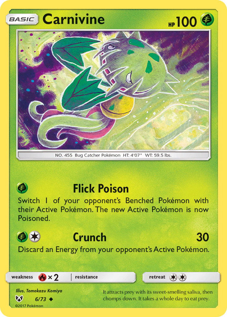 Carnivine (6/73) [Sun & Moon: Shining Legends] | I Want That Stuff Brandon