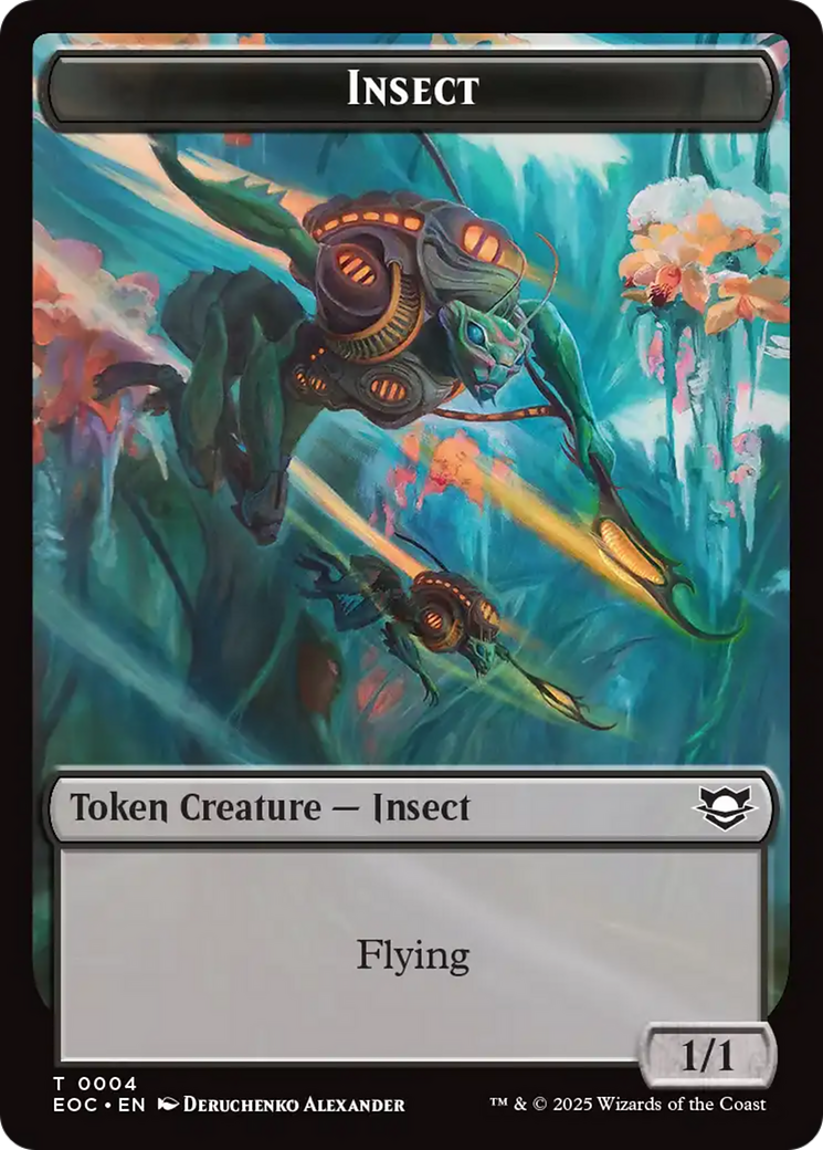 Insect // Beast (0005) Double-Sided Token [Edge of Eternities Commander Tokens] | I Want That Stuff Brandon