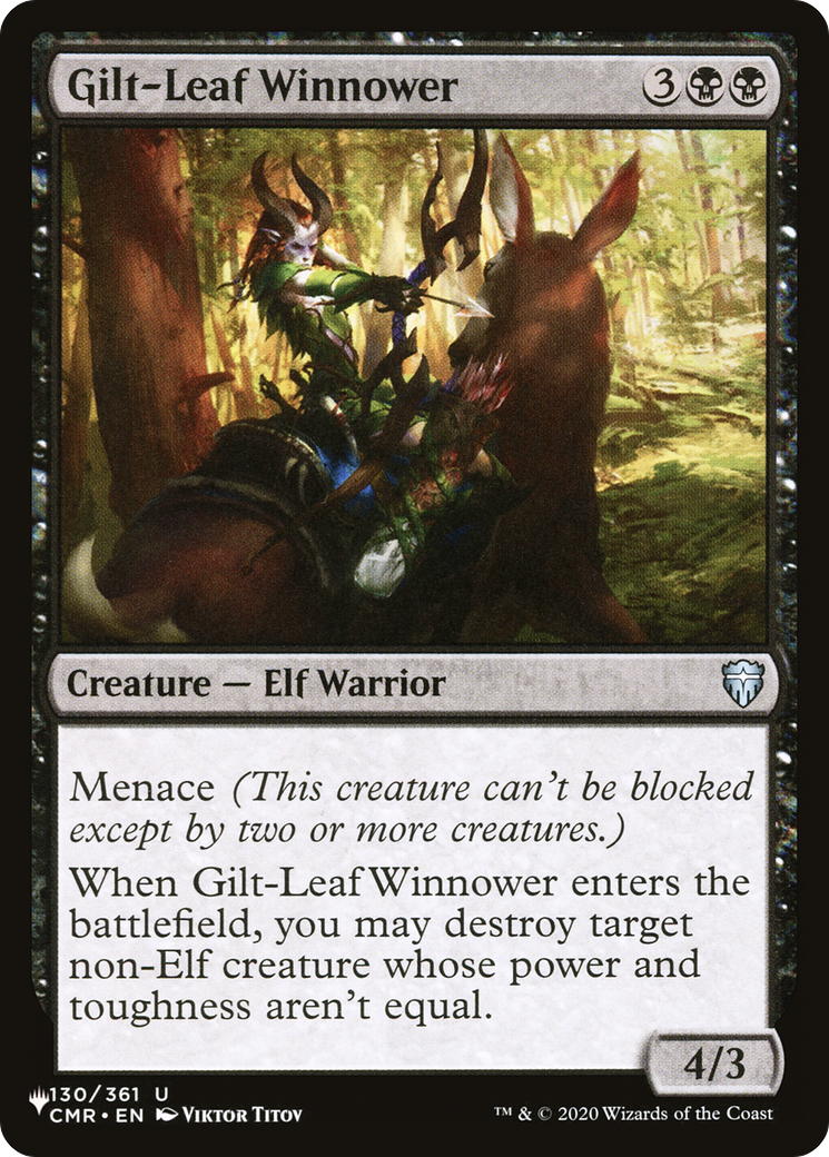 Gilt-Leaf Winnower [The List Reprints] | I Want That Stuff Brandon