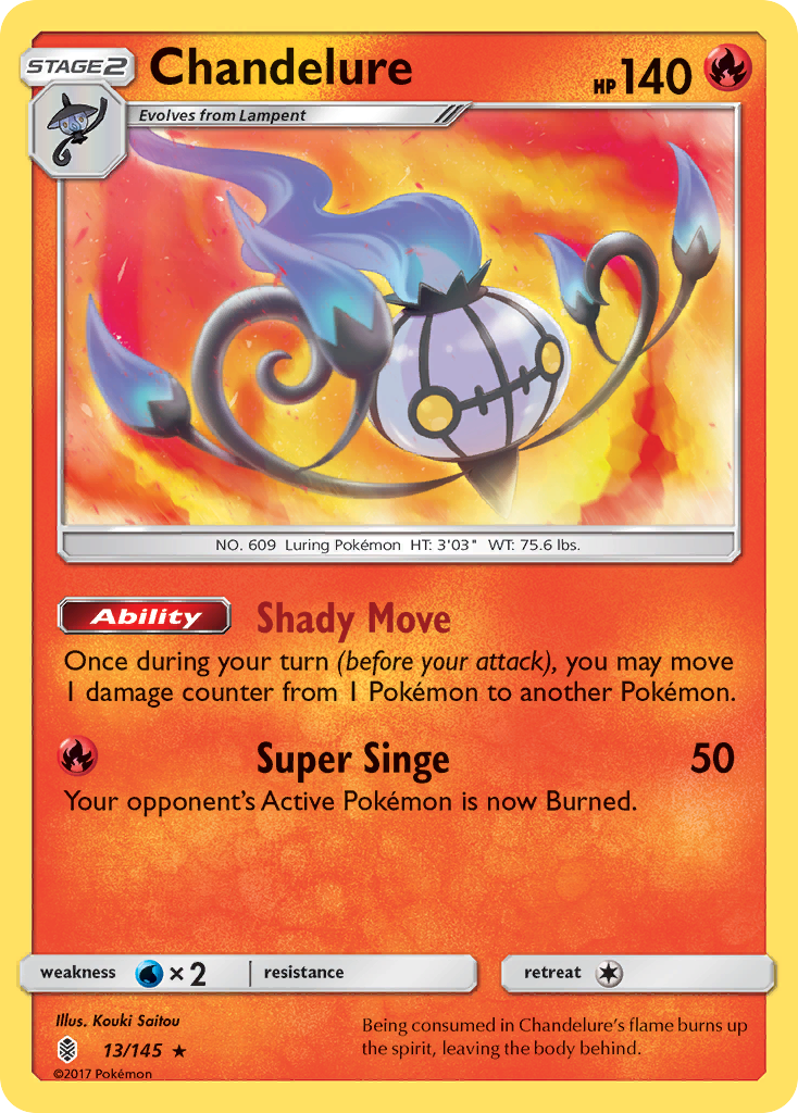 Chandelure (13/145) [Sun & Moon: Guardians Rising] | I Want That Stuff Brandon