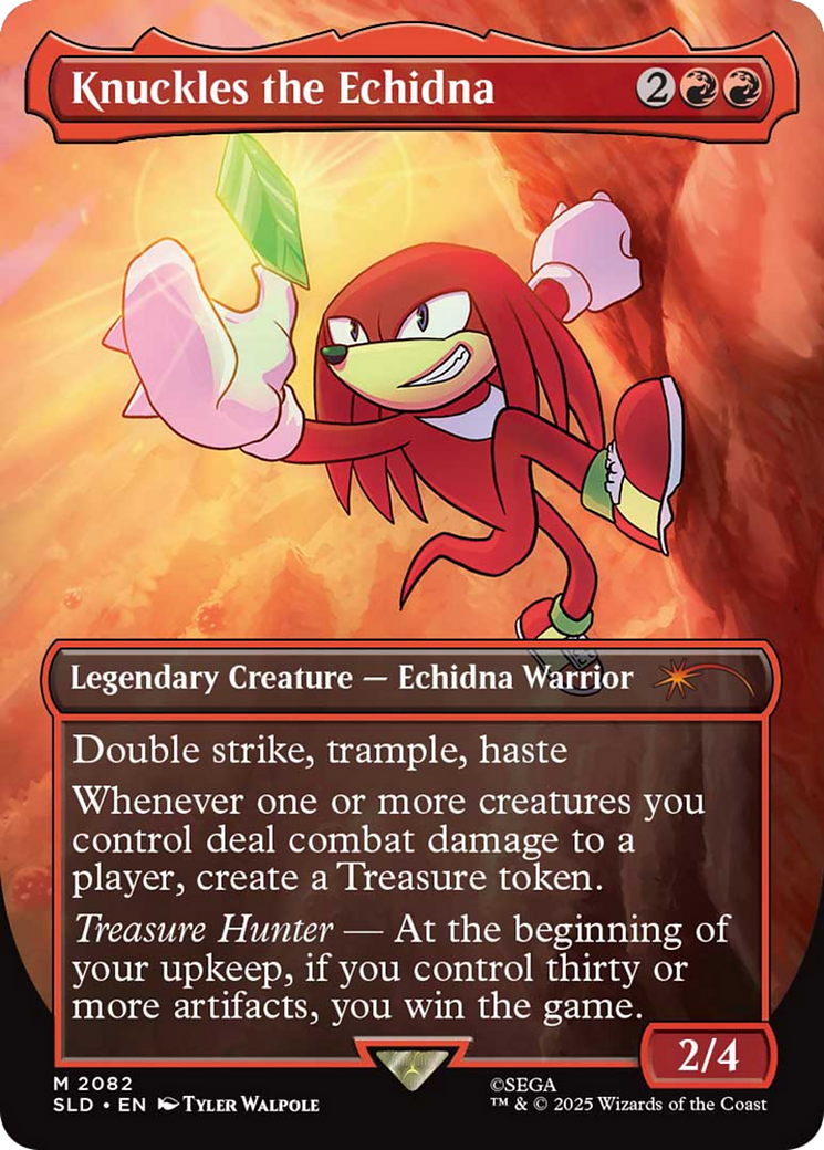 Knuckles the Echidna (Rainbow Foil) [Secret Lair Drop Series] | I Want That Stuff Brandon