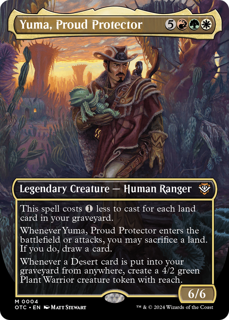 Yuma, Proud Protector (Borderless) [Outlaws of Thunder Junction Commander] | I Want That Stuff Brandon