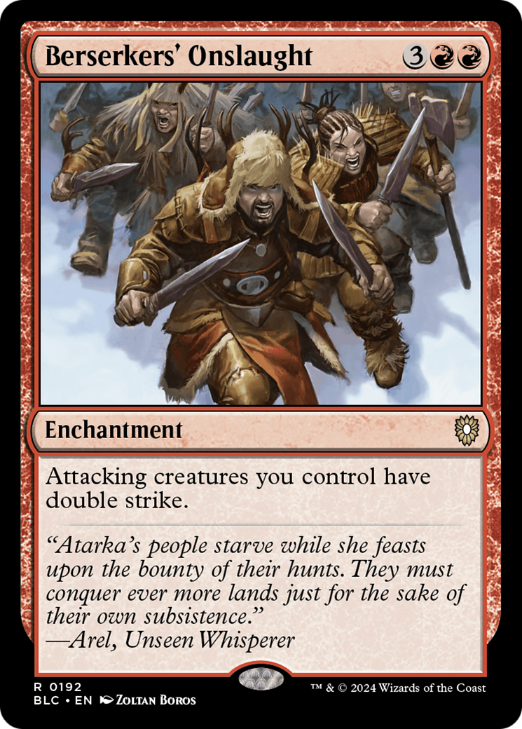 Berserkers' Onslaught [Bloomburrow Commander] | I Want That Stuff Brandon