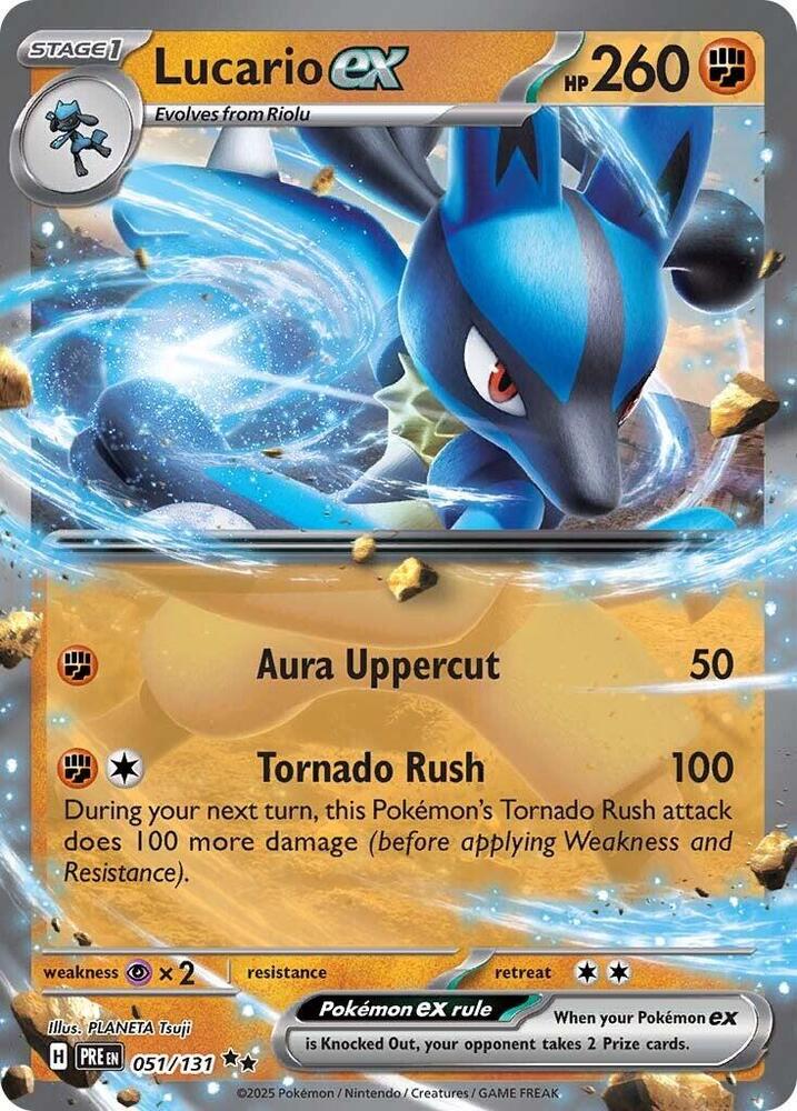 Lucario ex (051/131) [Scarlet & Violet: Prismatic Evolutions] | I Want That Stuff Brandon