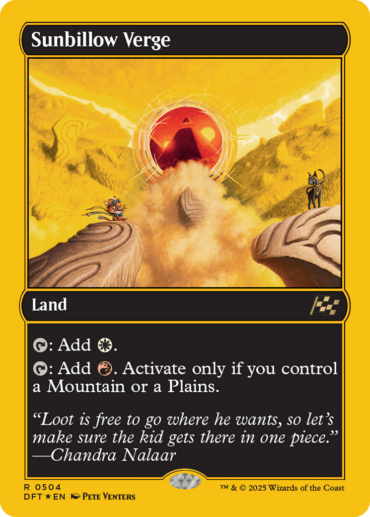 Sunbillow Verge (First-Place Foil) [Aetherdrift] | I Want That Stuff Brandon