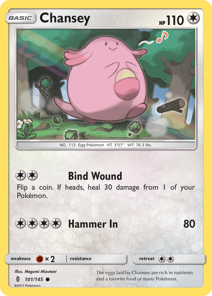 Chansey (101/145) [Sun & Moon: Guardians Rising] | I Want That Stuff Brandon