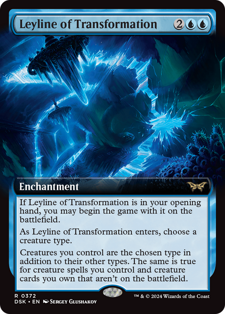 Leyline of Transformation (Extended Art) [Duskmourn: House of Horror] | I Want That Stuff Brandon