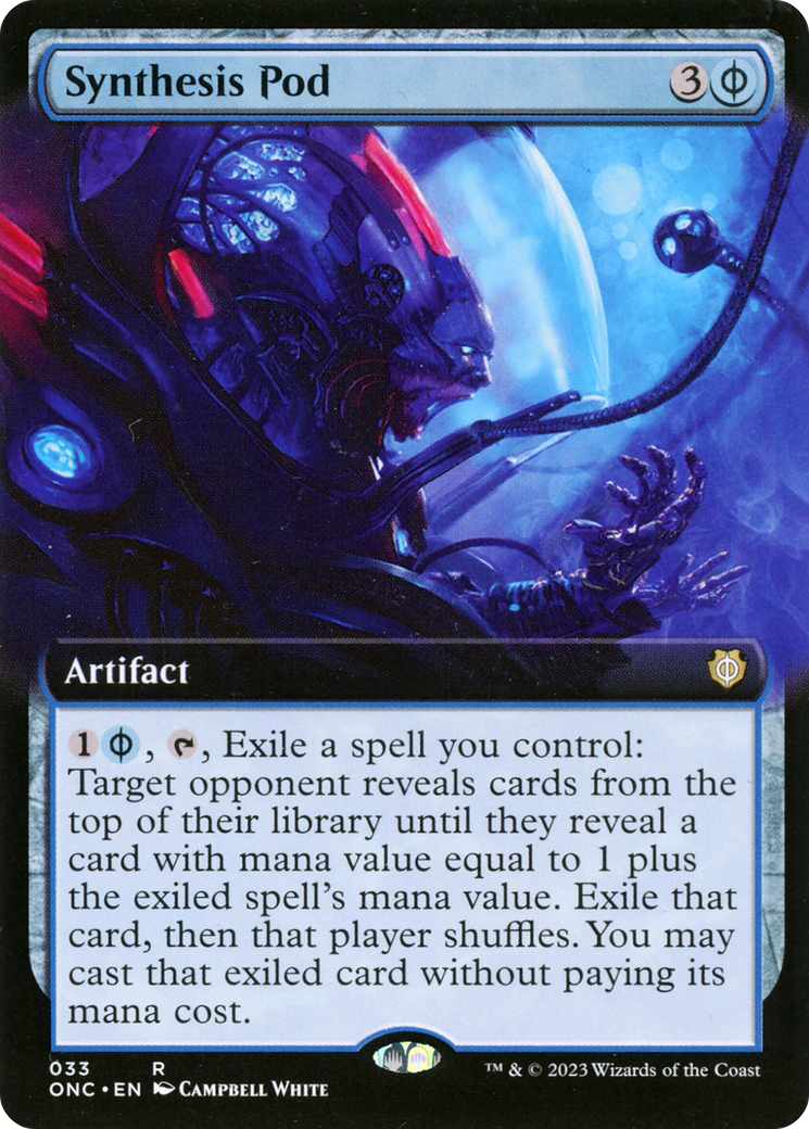 Synthesis Pod (Extended Art) [Phyrexia: All Will Be One Commander] | I Want That Stuff Brandon
