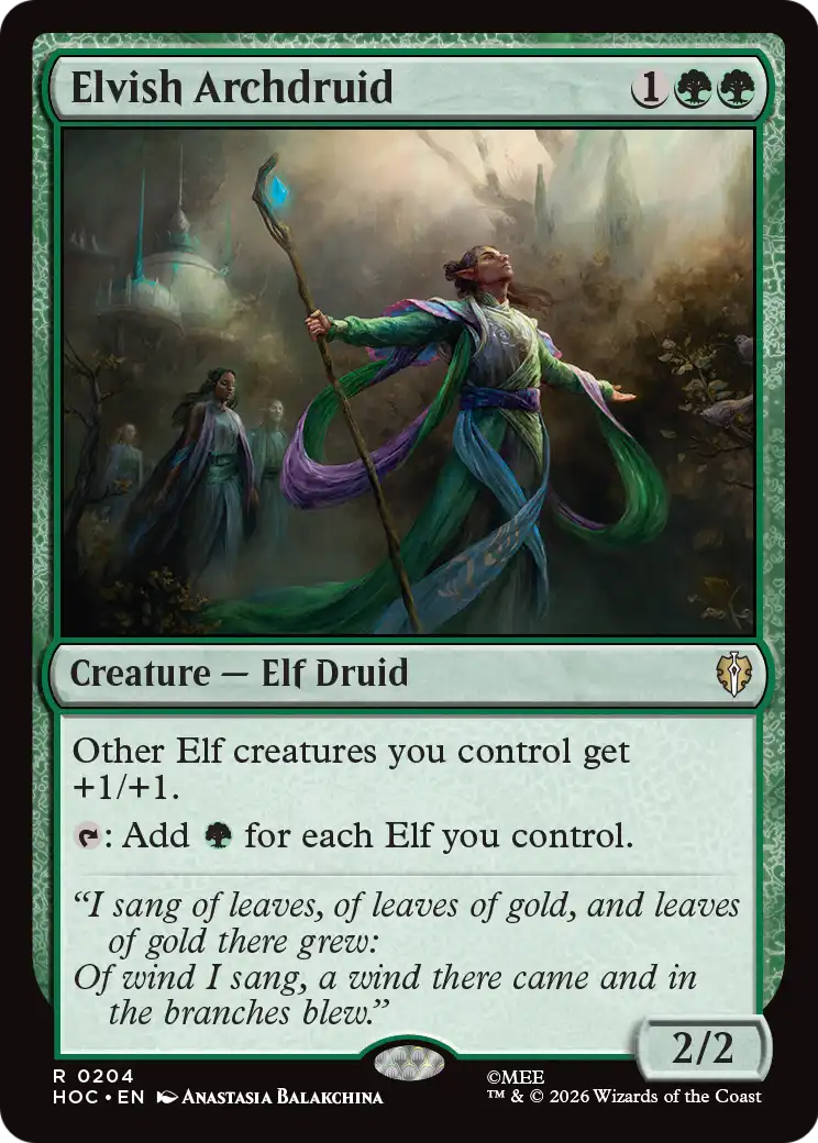 Elvish Archdruid [The Hobbit: Eternal-Legal] | I Want That Stuff Brandon