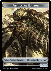 Phyrexian Golem // Phyrexian Horror Double-Sided Token [March of the Machine Commander Tokens] | I Want That Stuff Brandon