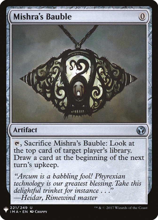 Mishra's Bauble [Mystery Booster] | I Want That Stuff Brandon
