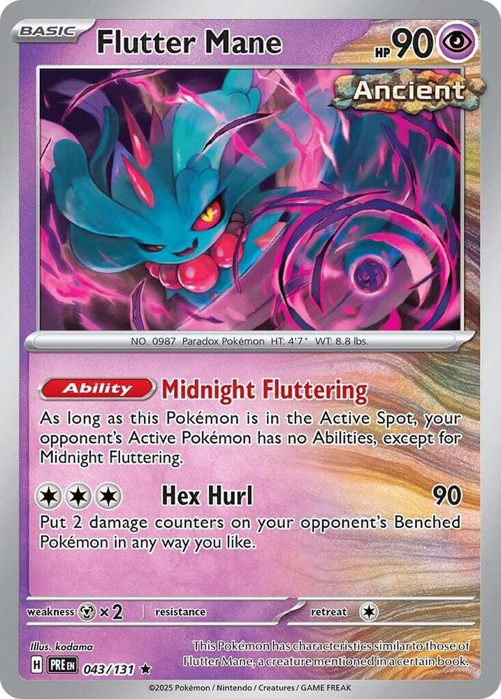 Flutter Mane (043/131) [Scarlet & Violet: Prismatic Evolutions] | I Want That Stuff Brandon