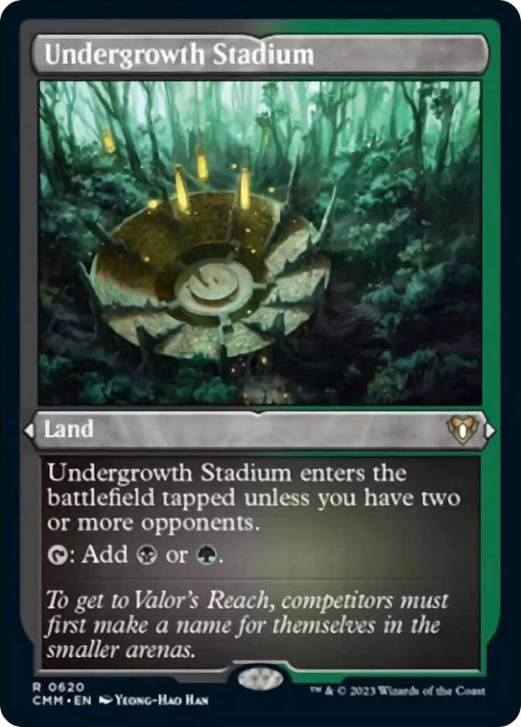 Undergrowth Stadium (Foil Etched) [Commander Masters] | I Want That Stuff Brandon