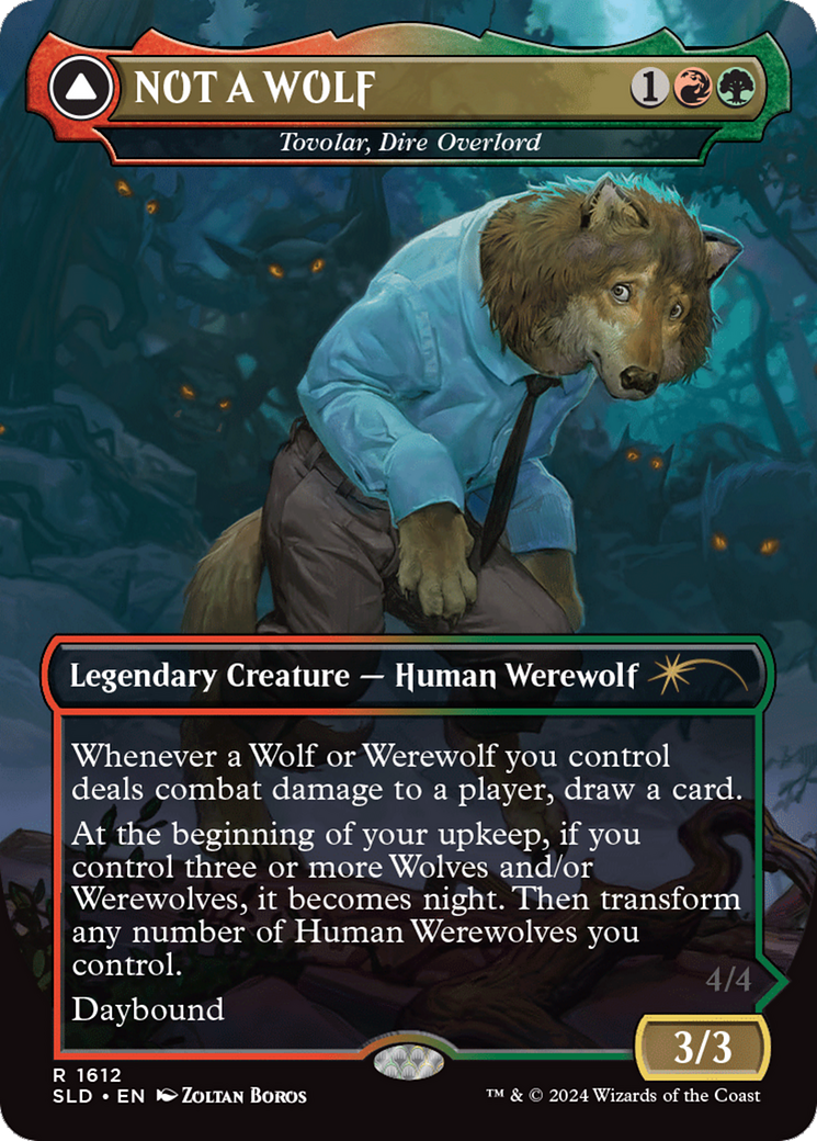 NOT A WOLF - Tovolar, Dire Overlord [Secret Lair Drop Series] | I Want That Stuff Brandon