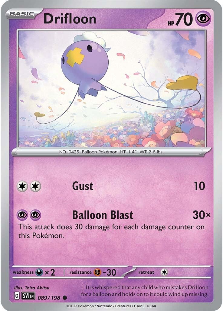 Drifloon (089/198) [Scarlet & Violet: Base Set] | I Want That Stuff Brandon