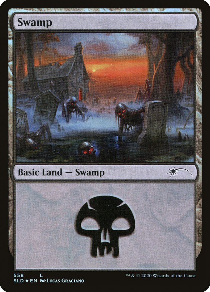 Swamp (Reanimated) (558) [Secret Lair Drop Promos] | I Want That Stuff Brandon