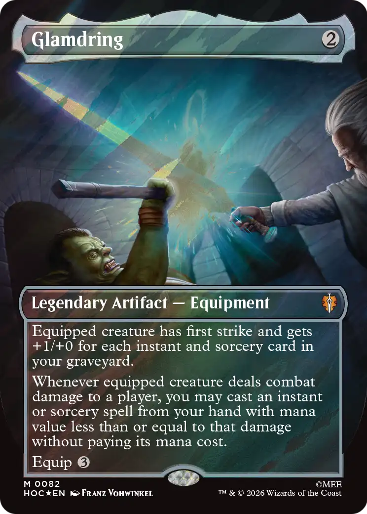 Glamdring (Borderless) (Surge Foil) [The Hobbit: Eternal-Legal] | I Want That Stuff Brandon