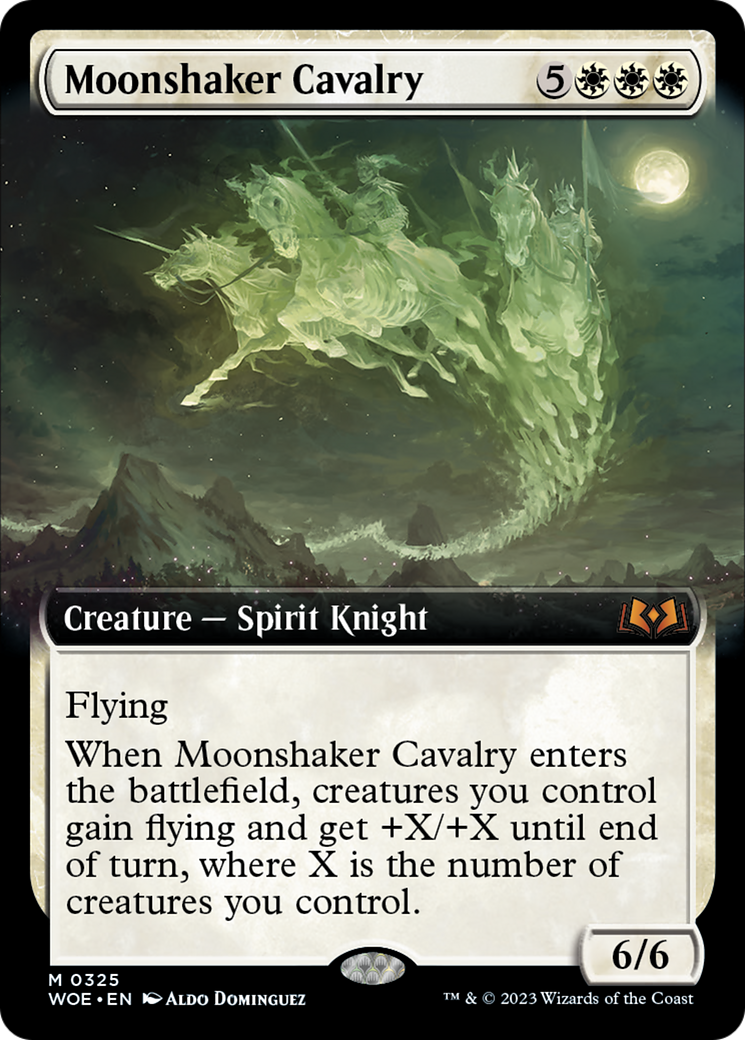 Moonshaker Cavalry (Extended Art) [Wilds of Eldraine] | I Want That Stuff Brandon