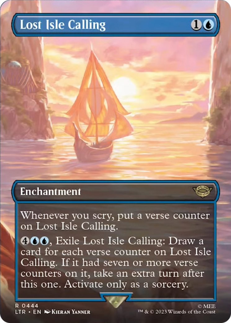 Lost Isle Calling (Borderless Alternate Art) [The Lord of the Rings: Tales of Middle-Earth] | I Want That Stuff Brandon