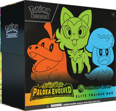 Scarlet & Violet: Paldea Evolved - Elite Trainer Box (Pokemon Center Exclusive) | I Want That Stuff Brandon
