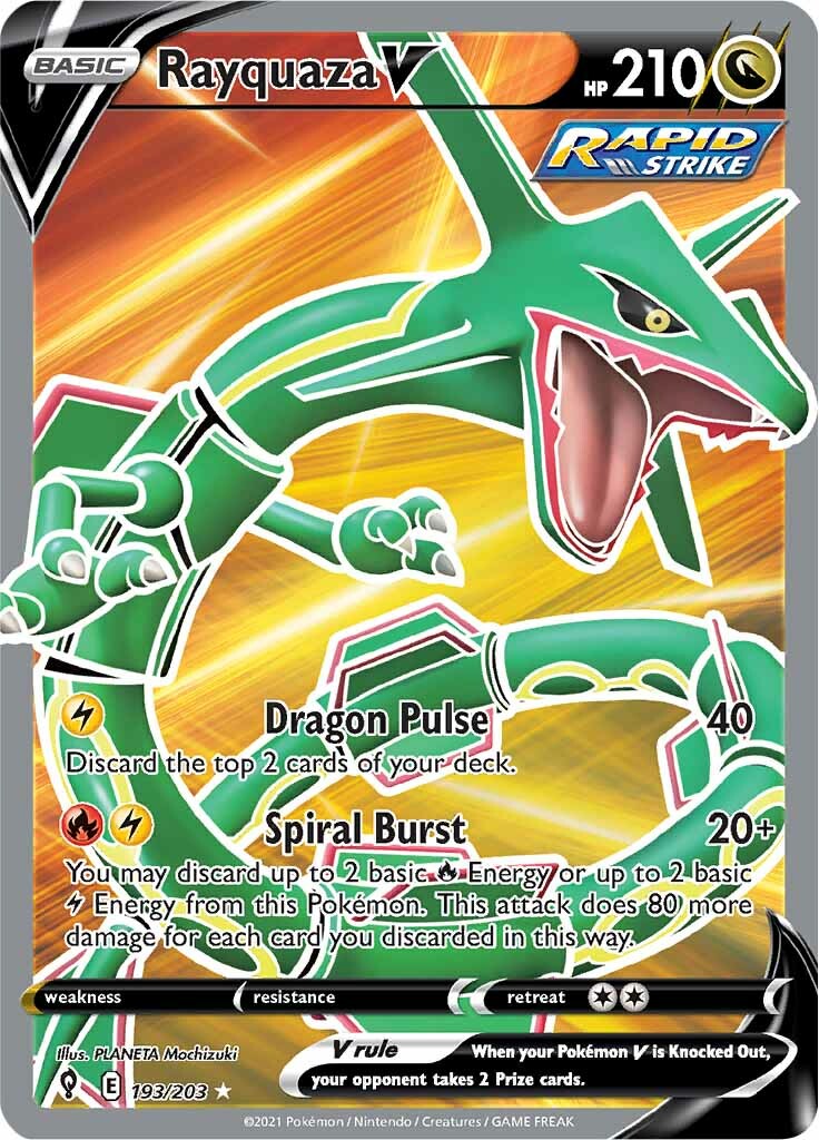 Rayquaza V (193/203) [Sword & Shield: Evolving Skies] | I Want That Stuff Brandon