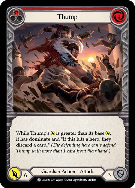 Thump (Red) [OLD028] (Tales of Aria Oldhim Blitz Deck)  1st Edition Normal | I Want That Stuff Brandon