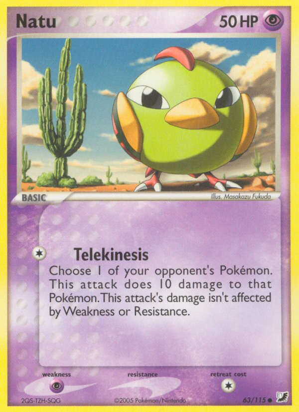 Natu (63/115) [EX: Unseen Forces] | I Want That Stuff Brandon