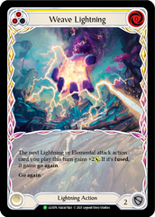 Weave Lightning (Yellow) [LGS076] (Promo)  Rainbow Foil | I Want That Stuff Brandon