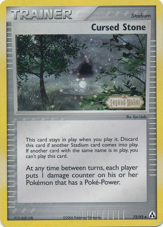 Cursed Stone (72/92) (Stamped) [EX: Legend Maker] | I Want That Stuff Brandon