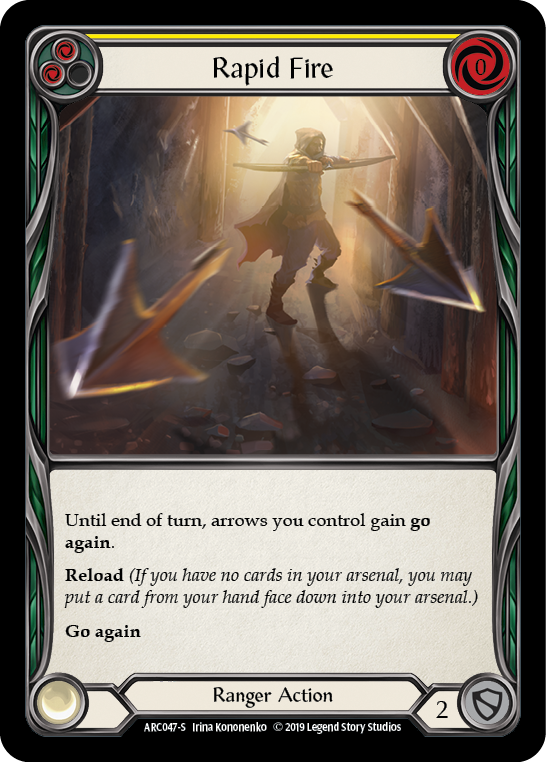 Rapid Fire [ARC047-S] (Arcane Rising)  1st Edition Rainbow Foil | I Want That Stuff Brandon