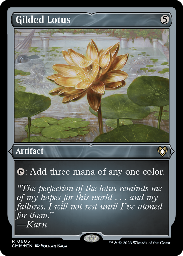 Gilded Lotus (Foil Etched) [Commander Masters] | I Want That Stuff Brandon