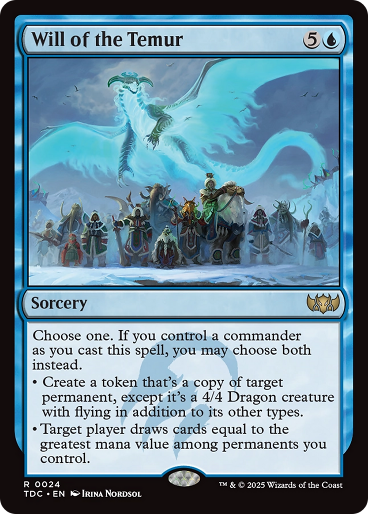 Will of the Temur [Tarkir: Dragonstorm Commander] | I Want That Stuff Brandon