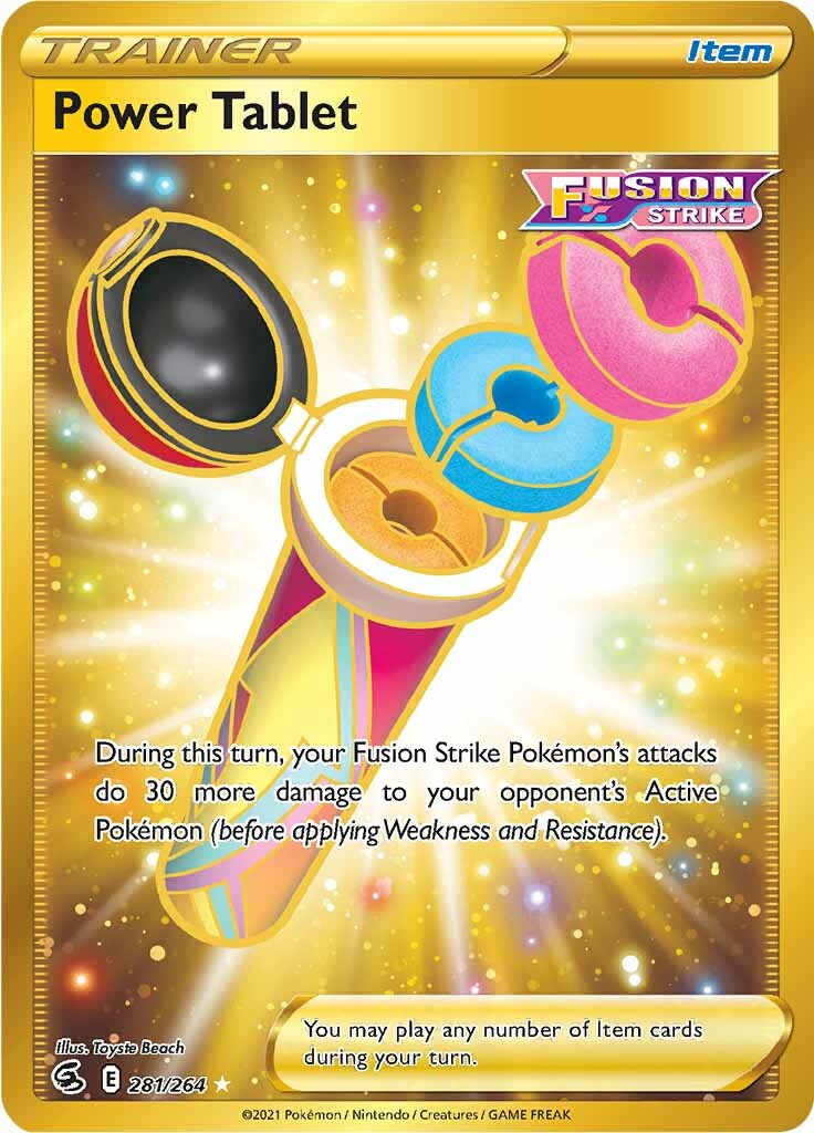 Power Tablet (281/264) [Sword & Shield: Fusion Strike] | I Want That Stuff Brandon