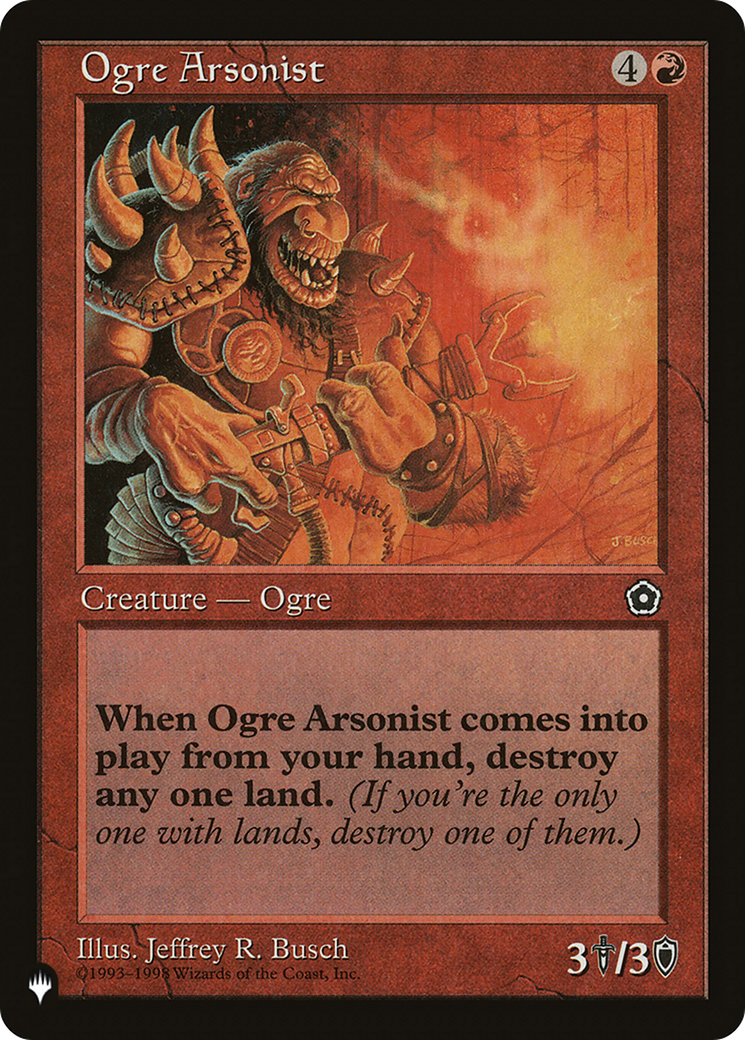 Ogre Arsonist [The List Reprints] | I Want That Stuff Brandon