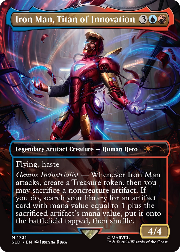 Iron Man, Titan of Innovation (Rainbow Foil) [Secret Lair Drop Series] | I Want That Stuff Brandon